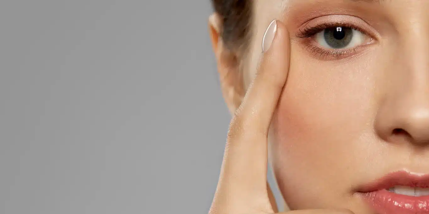 close up of beautiful young woman face and eyes close up of beautiful young woman face and eyes